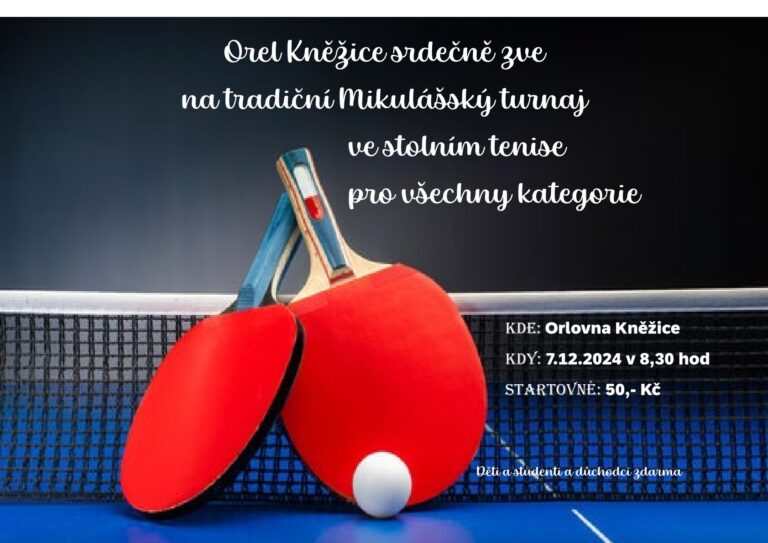 Výsledky – Mikulášský turnaj v Kněžicích